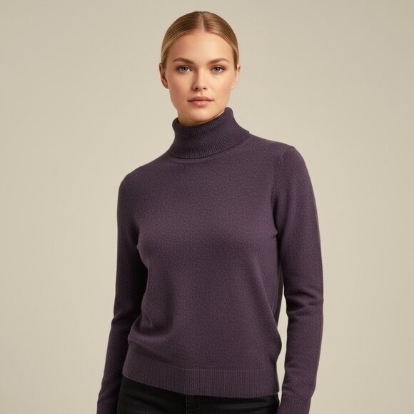 Philosophy Sweaters - Philosophy by Republic 100% Cashmere Turtleneck Sweater Purple Size Small